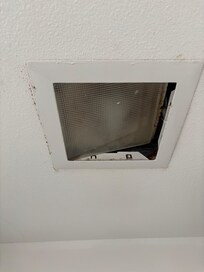 Light fixture was broken in bathroom