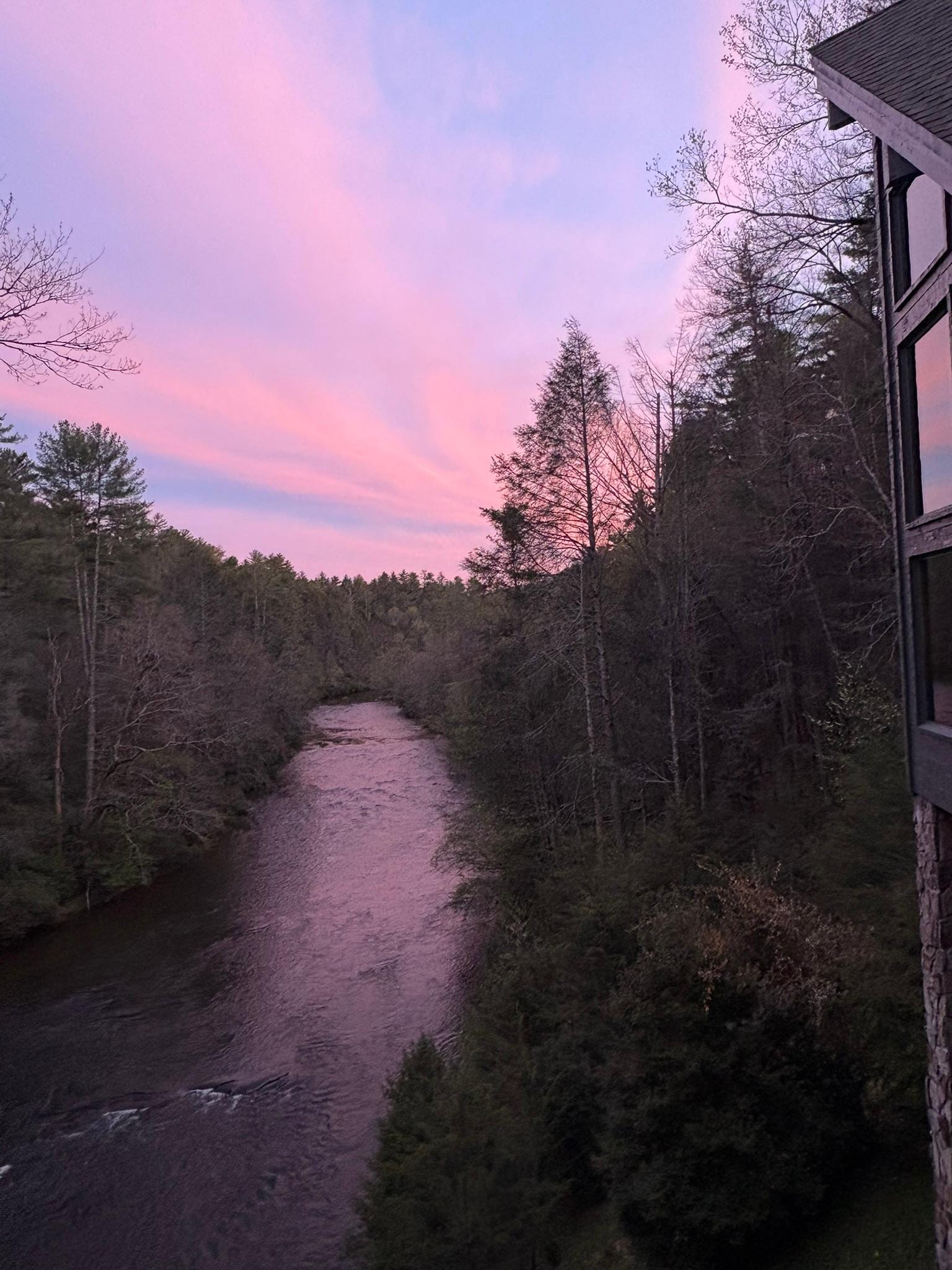 Sunset from the deck