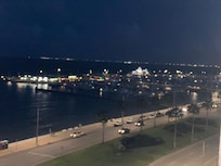 View of Marina and Bay from balcony