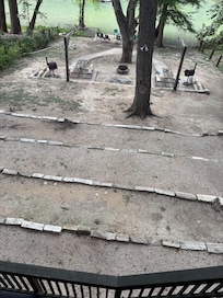 View from balcony to the water.