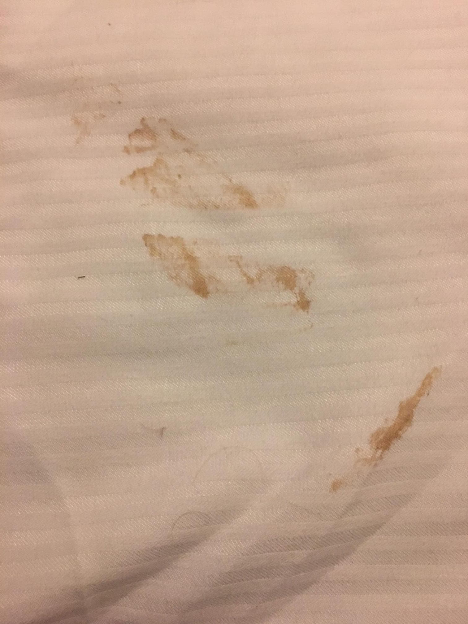 Dirty sheets that needed to be changed