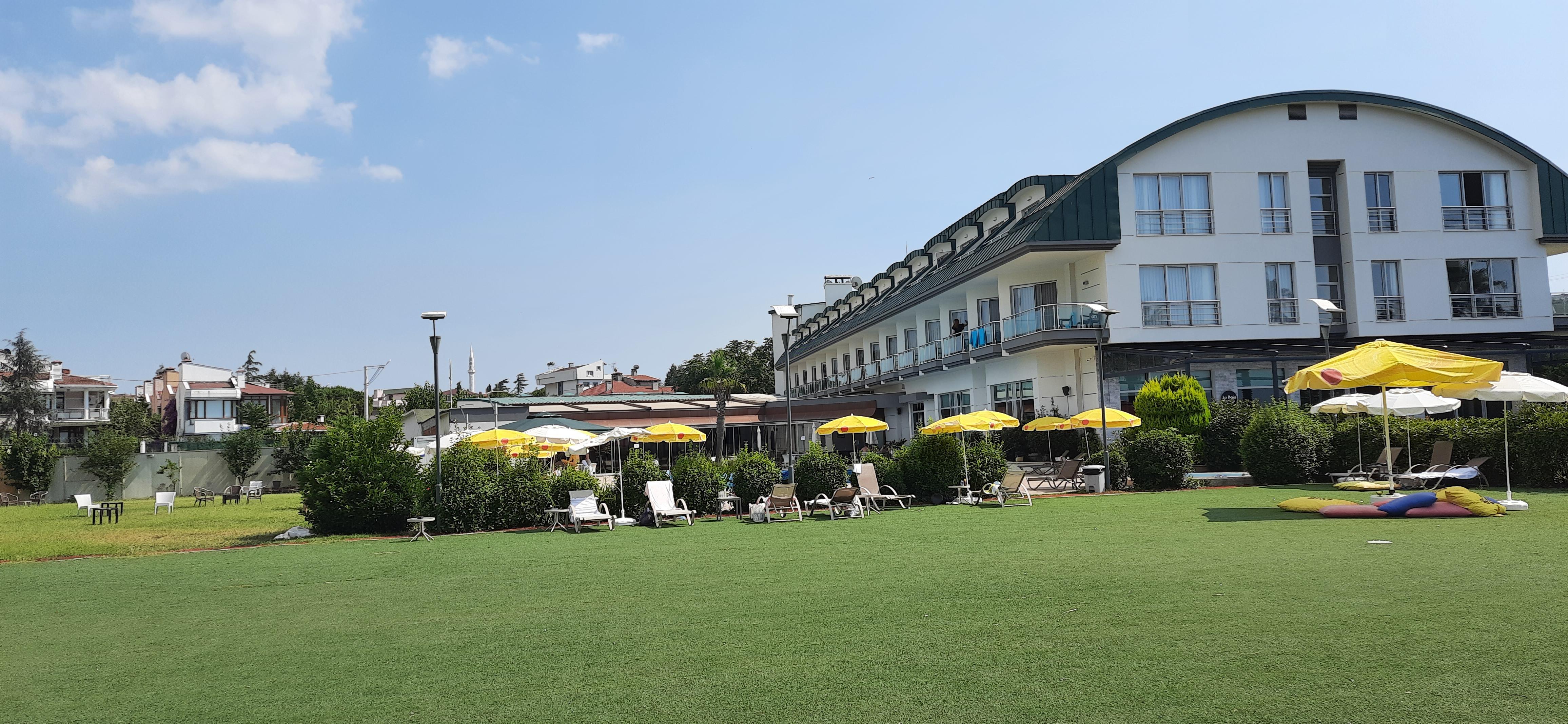 hotel from the garden