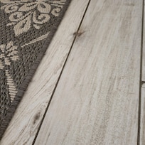 ball of hair on bathroom floor