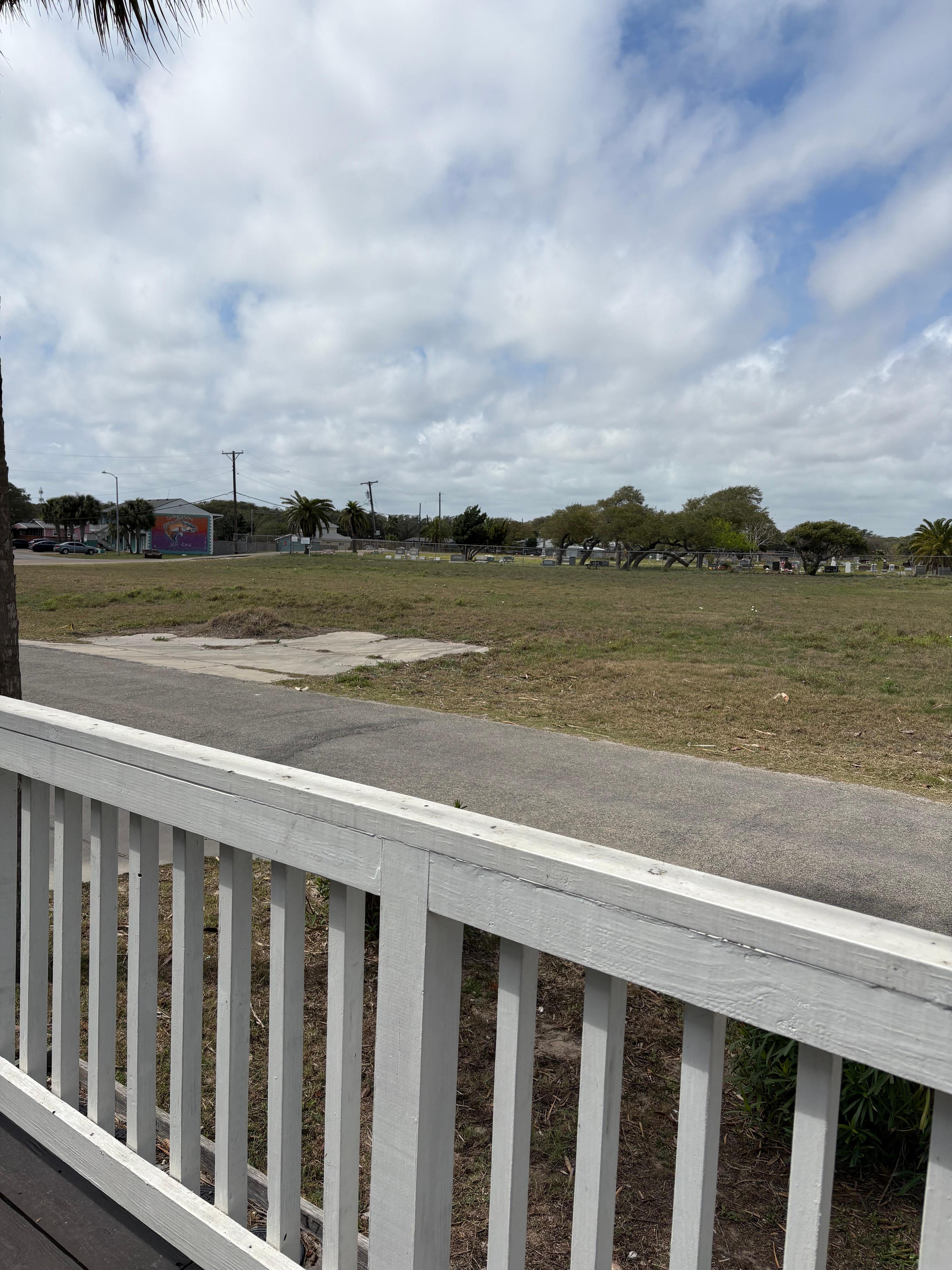 View from back porch! 
Not appealing! 