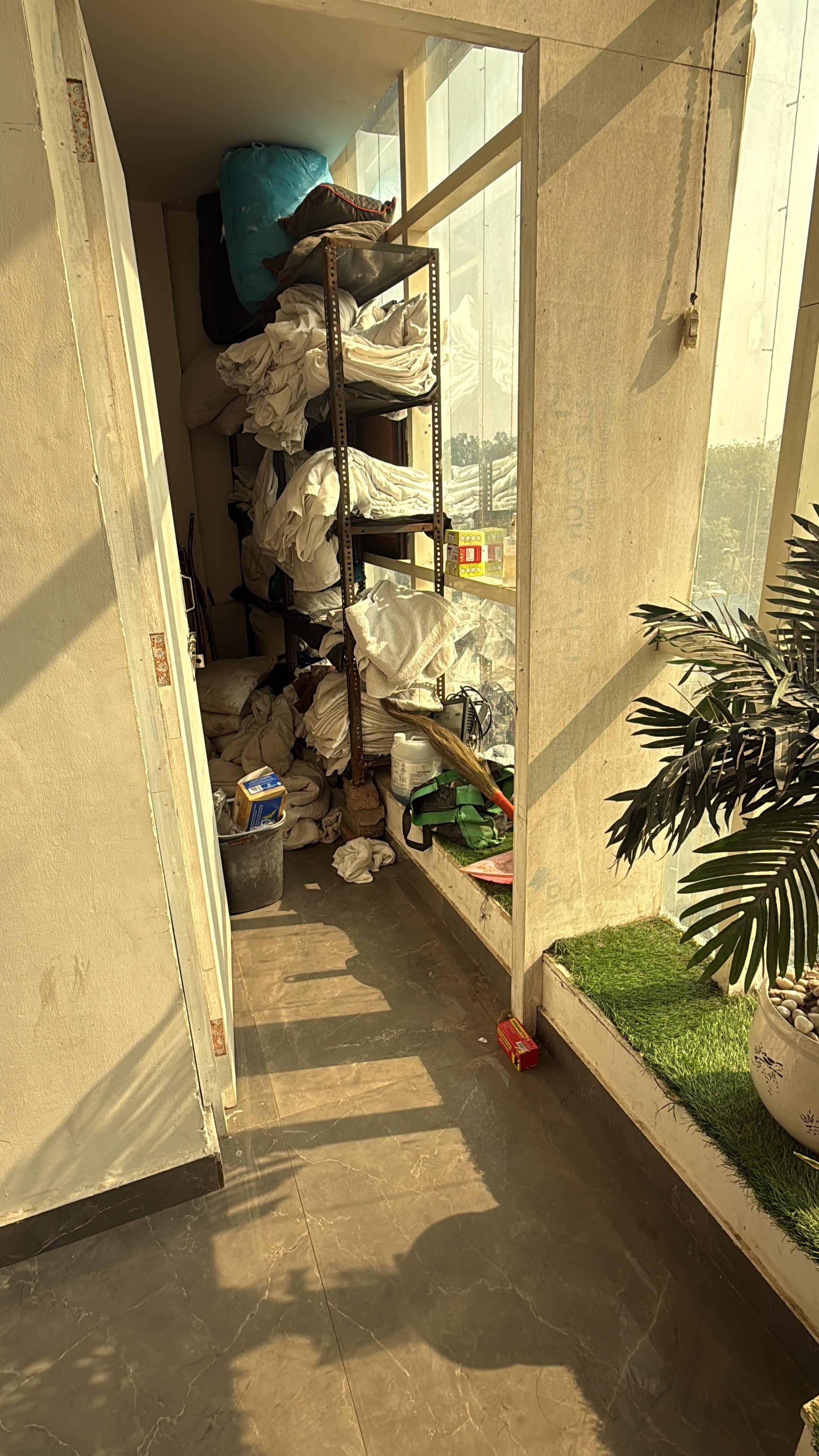 Look at the linen closet 