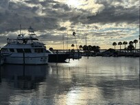 Right on the marina.