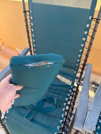 Danger heat exposed outside furniture