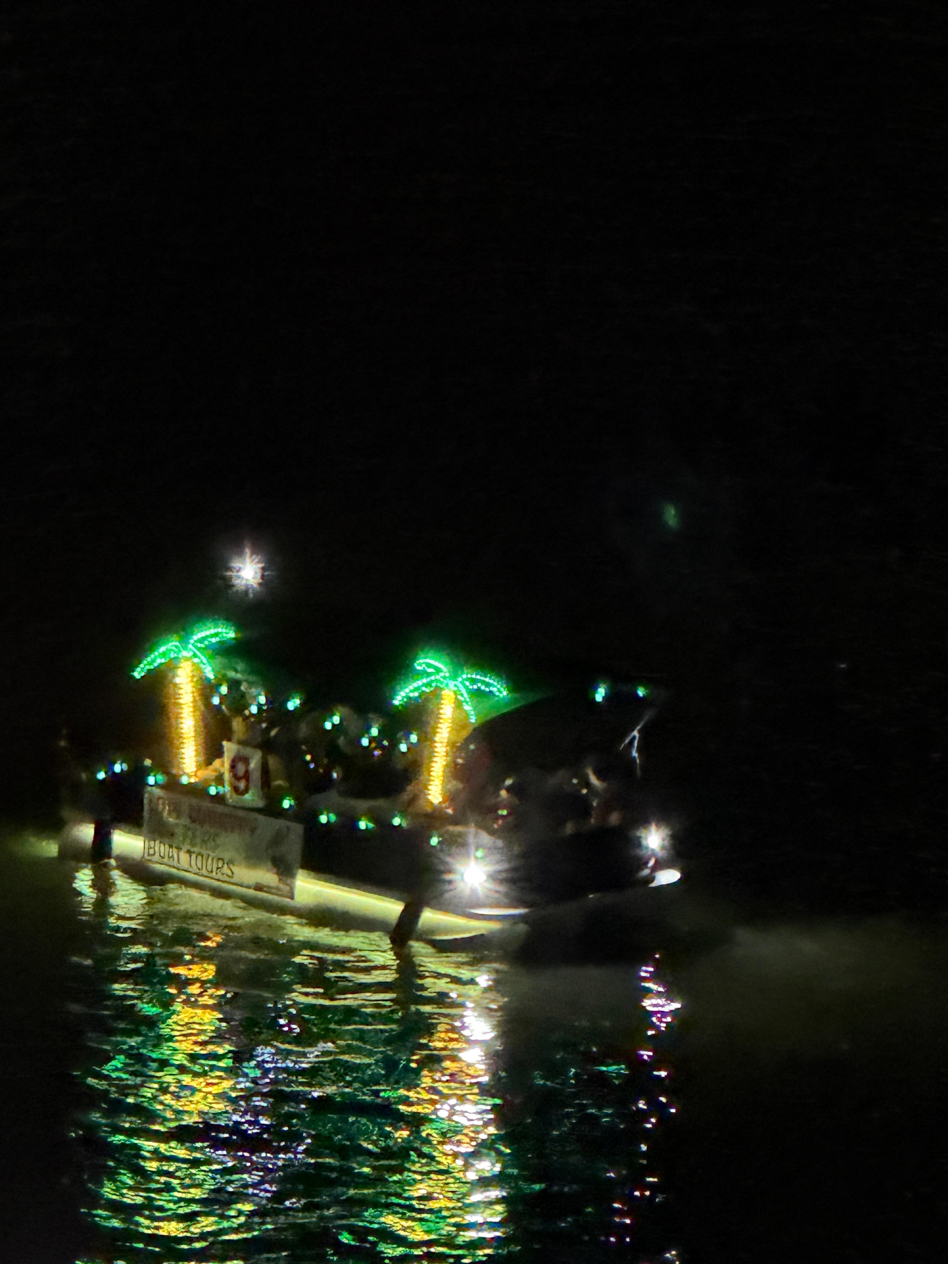 Christmas boat parade of lights.