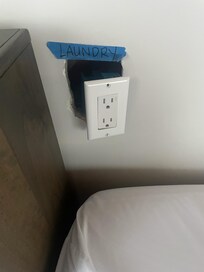 Loose outlet in back bedroom