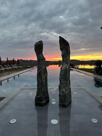 Sunrise at the pool