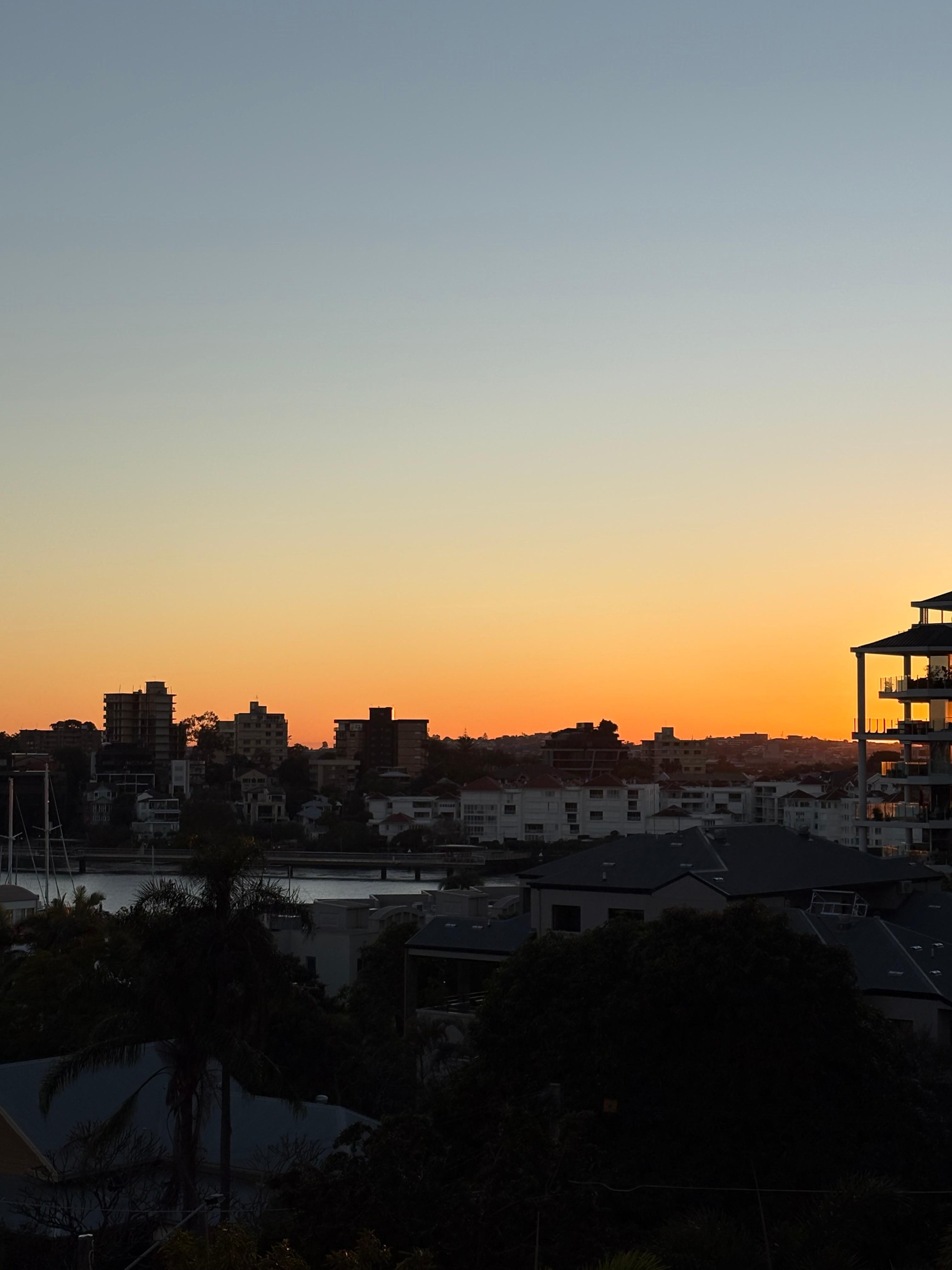 Sunrise from balcony