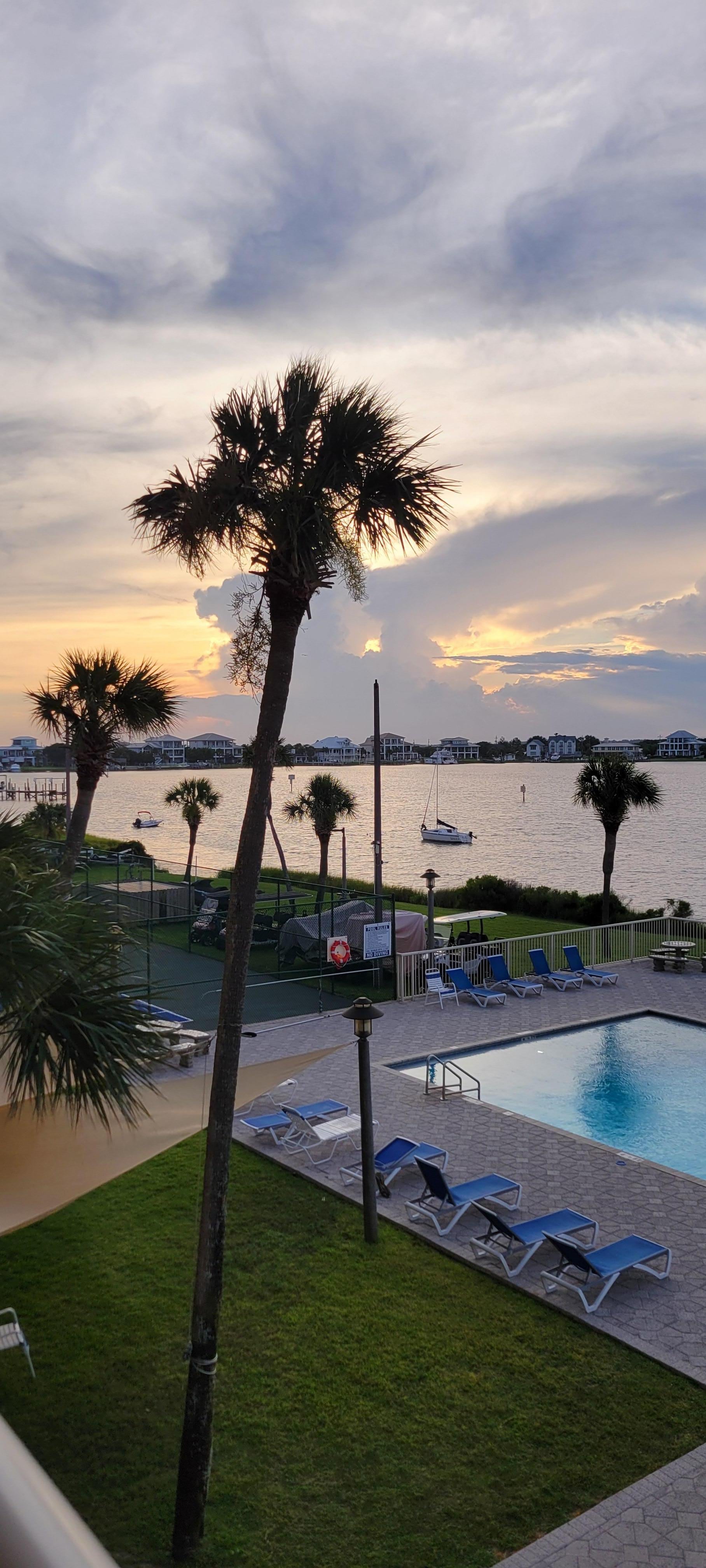 Sunset from the balcony. 