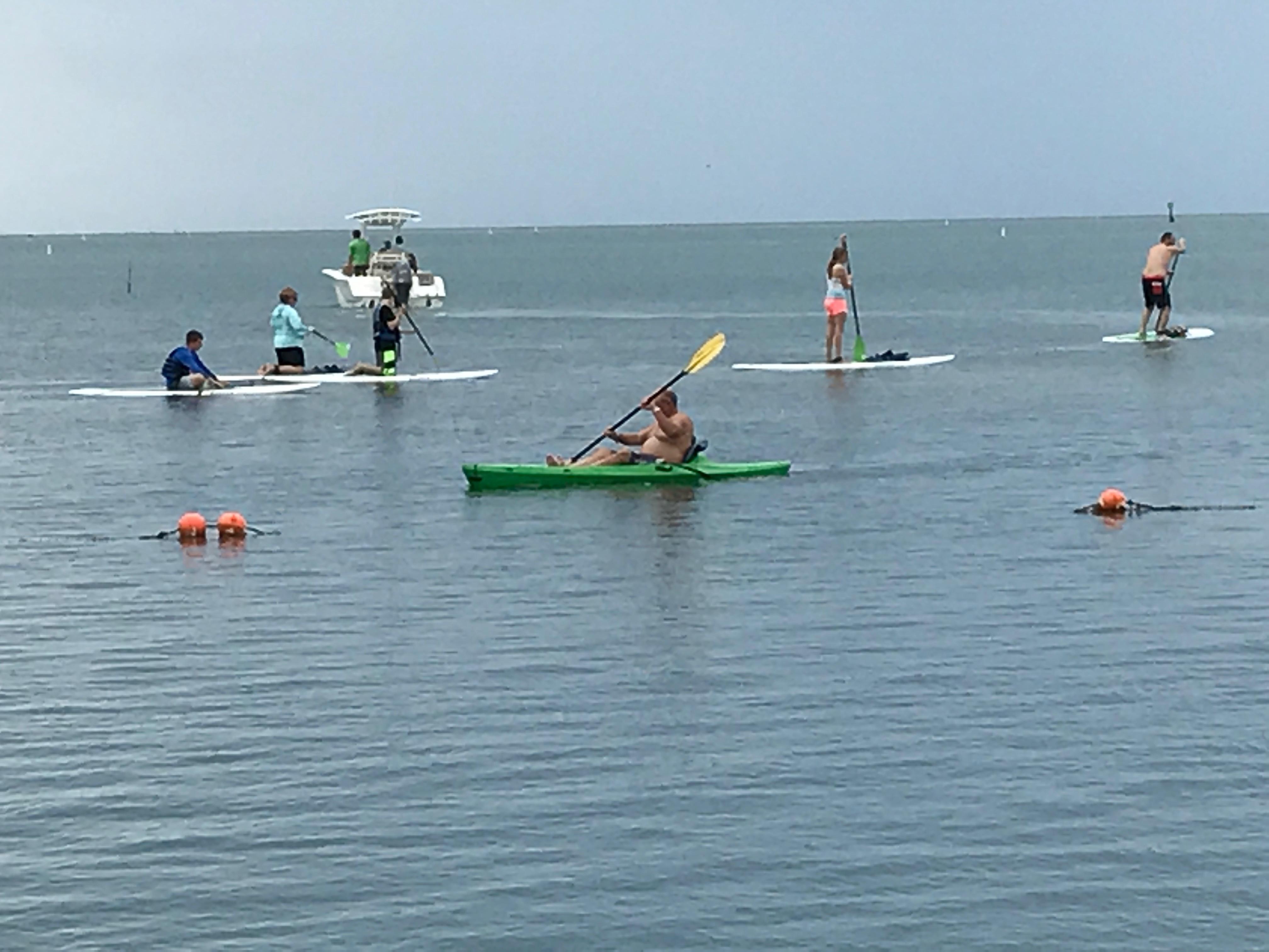 Paddle boarding and kayaking swim toys