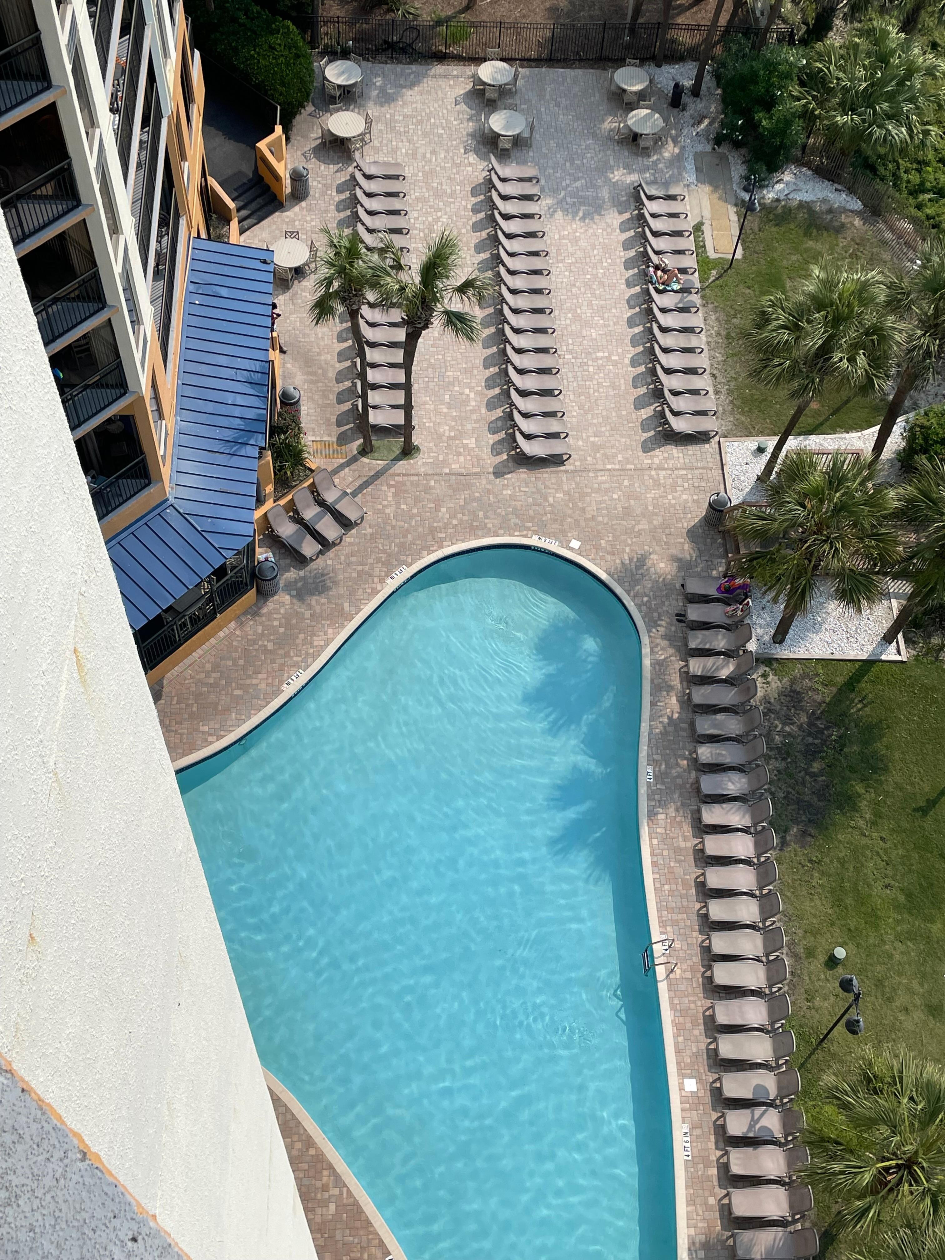 Large pool and plenty of seating