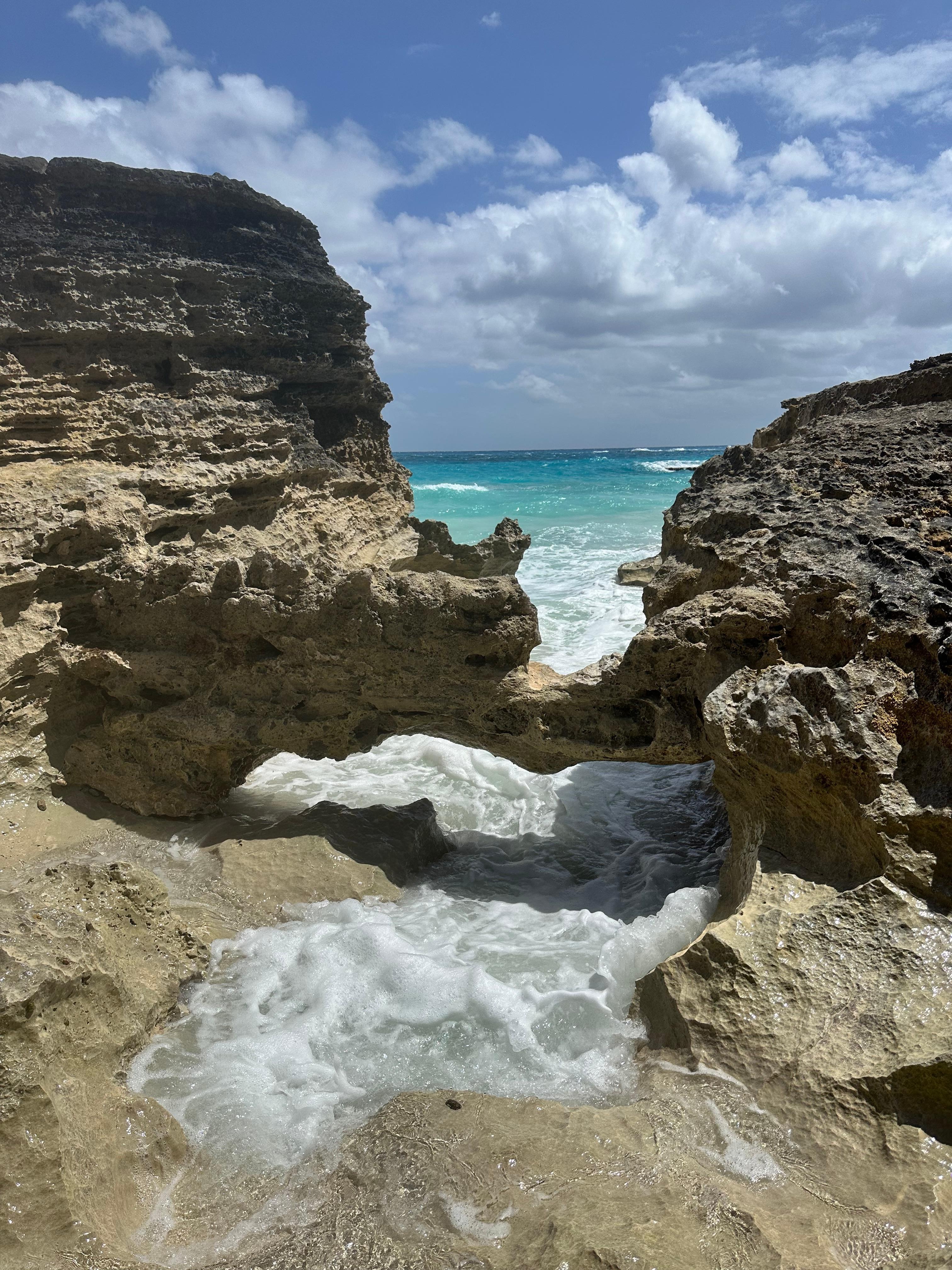 Rock formations on Marley Beach