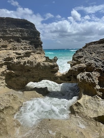 Rock formations on Marley Beach