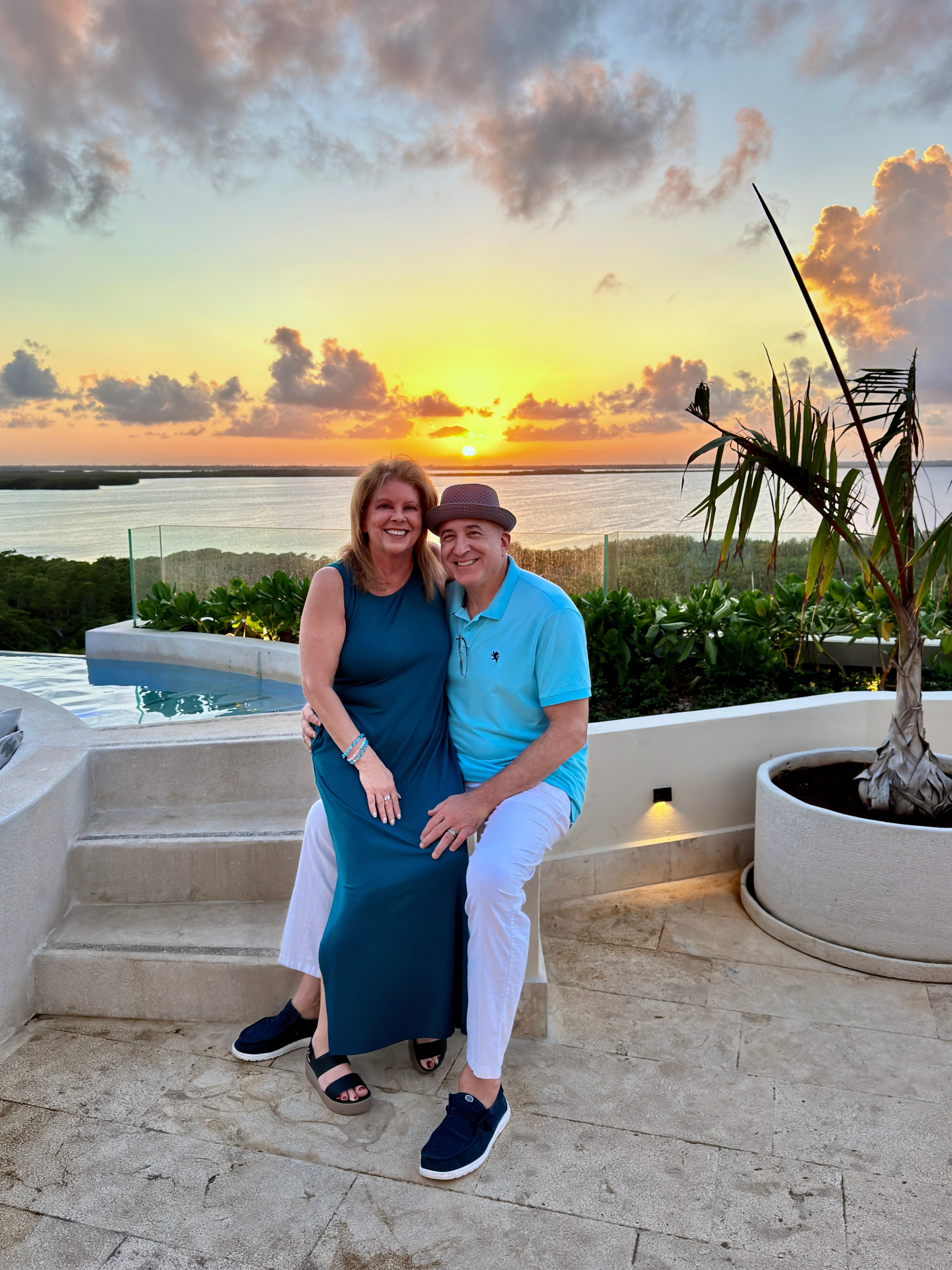 rooftop bar at sunset. Spectacular!