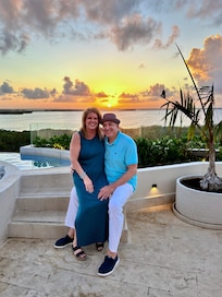 rooftop bar at sunset. Spectacular!