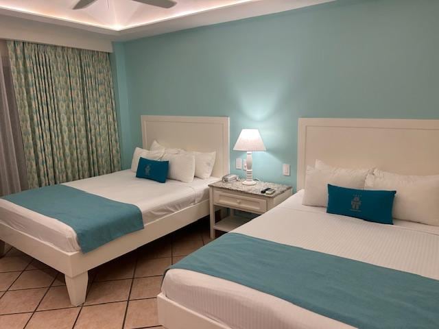 Beautiful, tranquil, cool, and clean room.