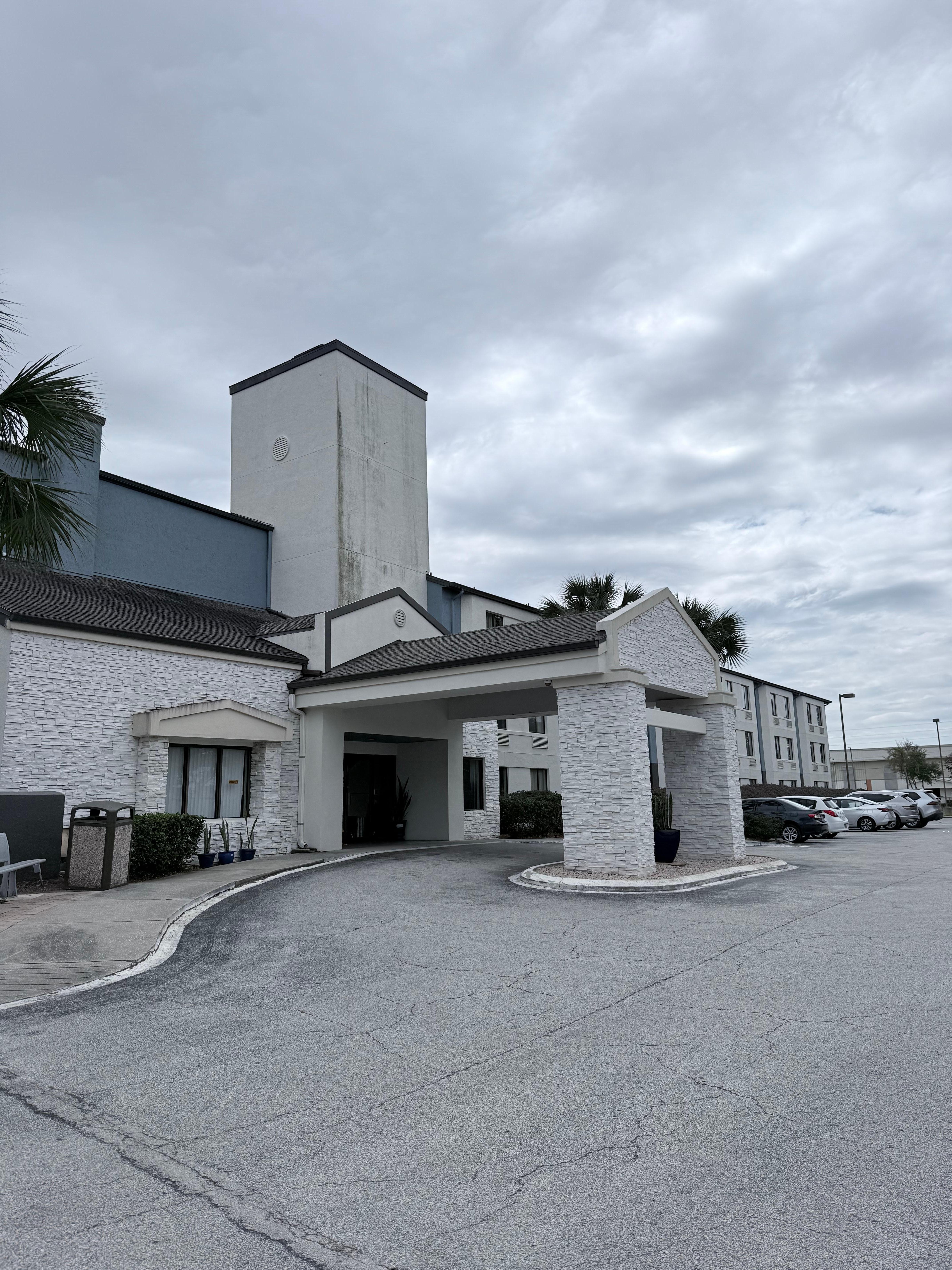 Front of Destiny palms