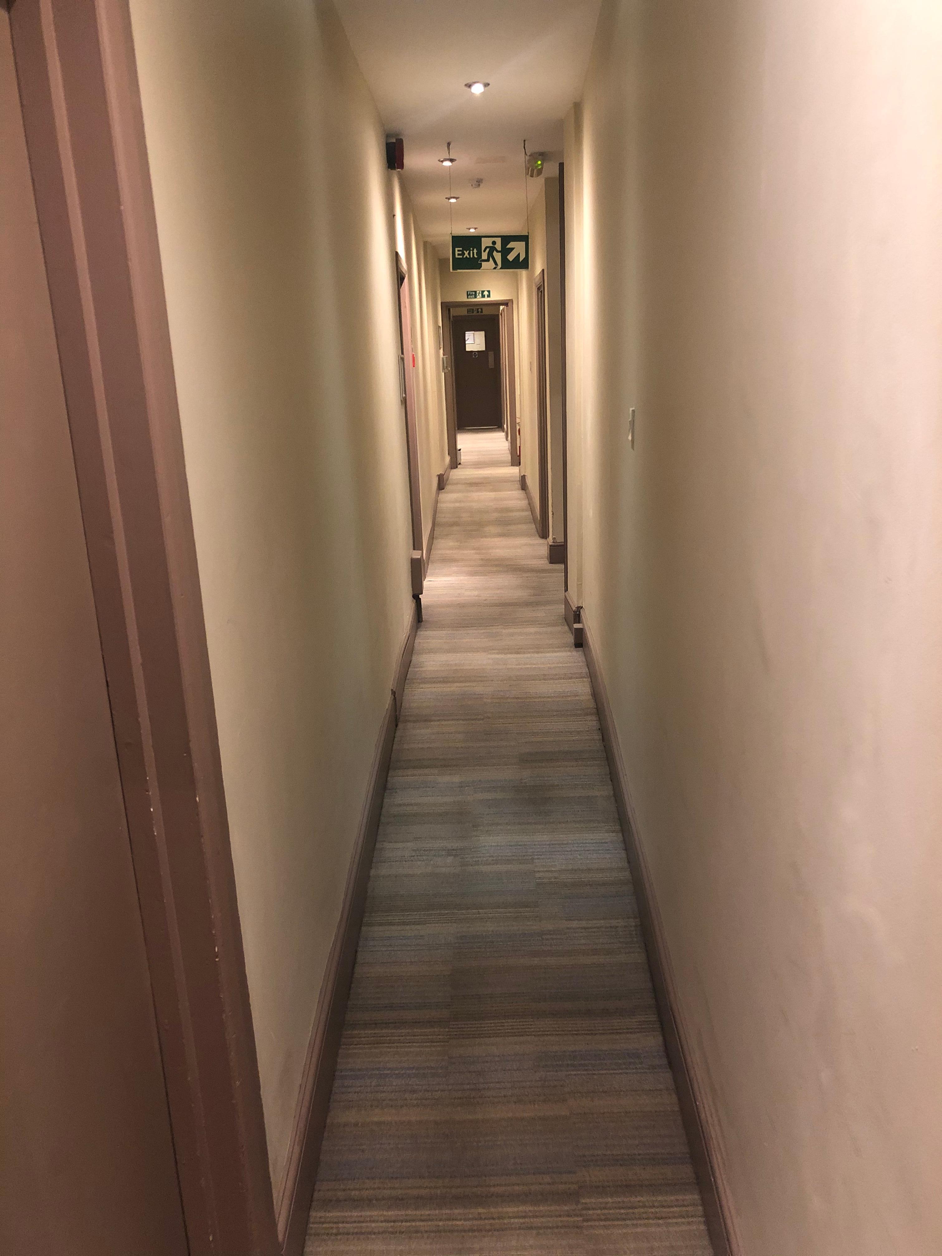 The tiniest corridor I’ve ever seen in hotels