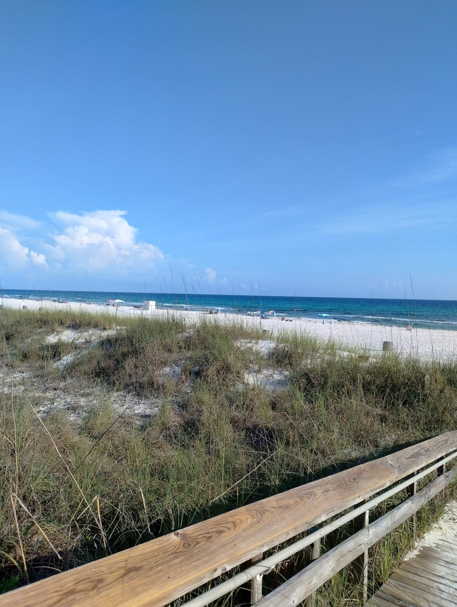 Boardwalk to pools