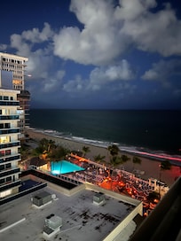 View from patio at night ❤️