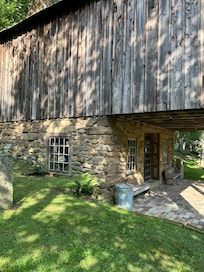 The barn you park by.