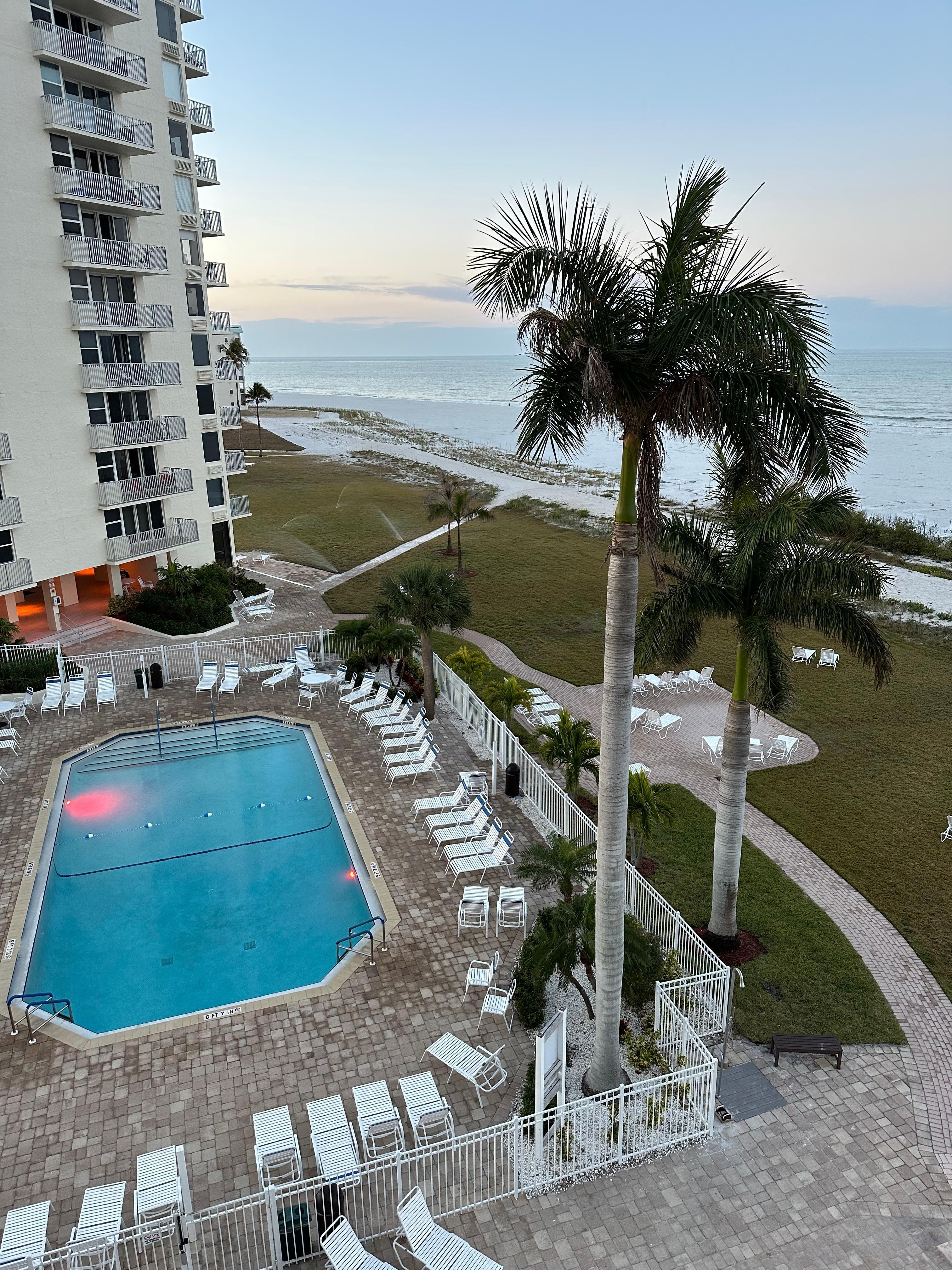 Pool area from our balcony