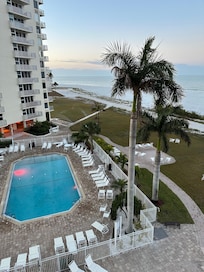 Pool area from our balcony