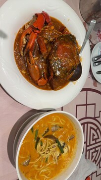 Convenient store and good restaurant in the same building.