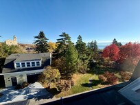 Views of Lake Superior from rooftop patio off the kitchen hen of the third floor ballroom suite-