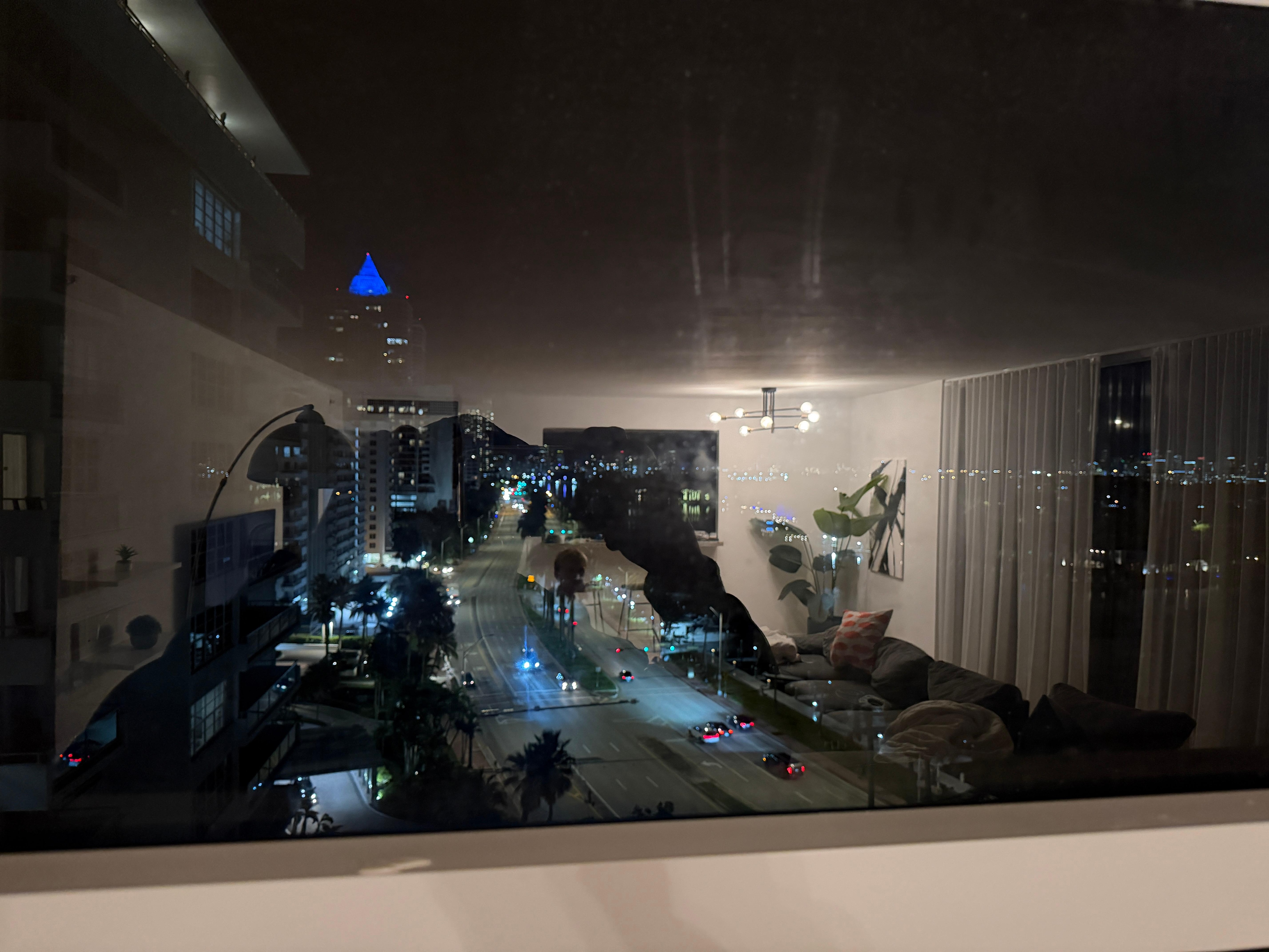 Unit we got - view of the road. 