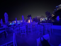 Night time room view
