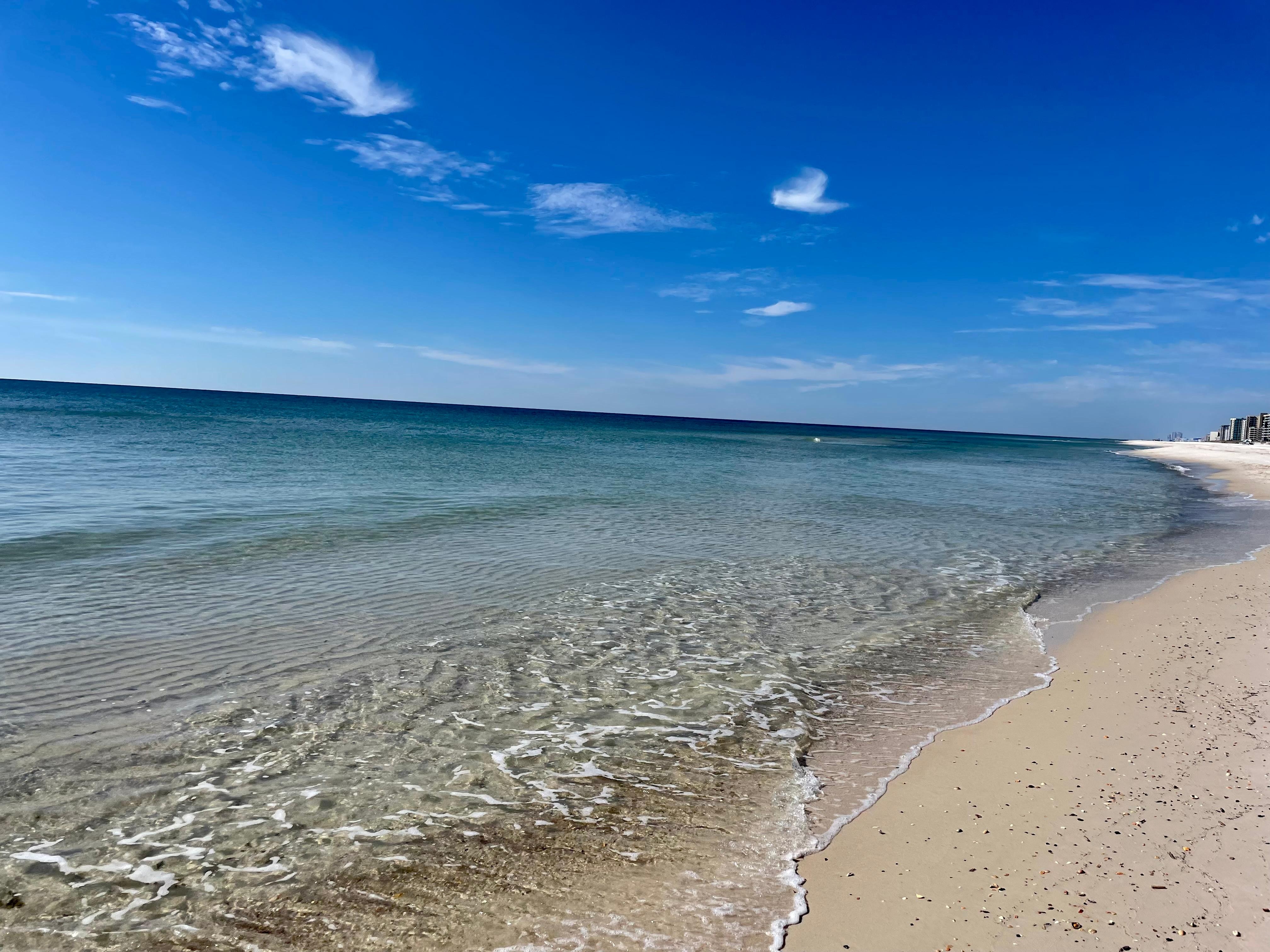 Literally empty beach! 
