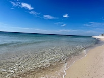 Literally empty beach!