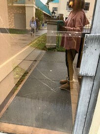 Door leading to the patio