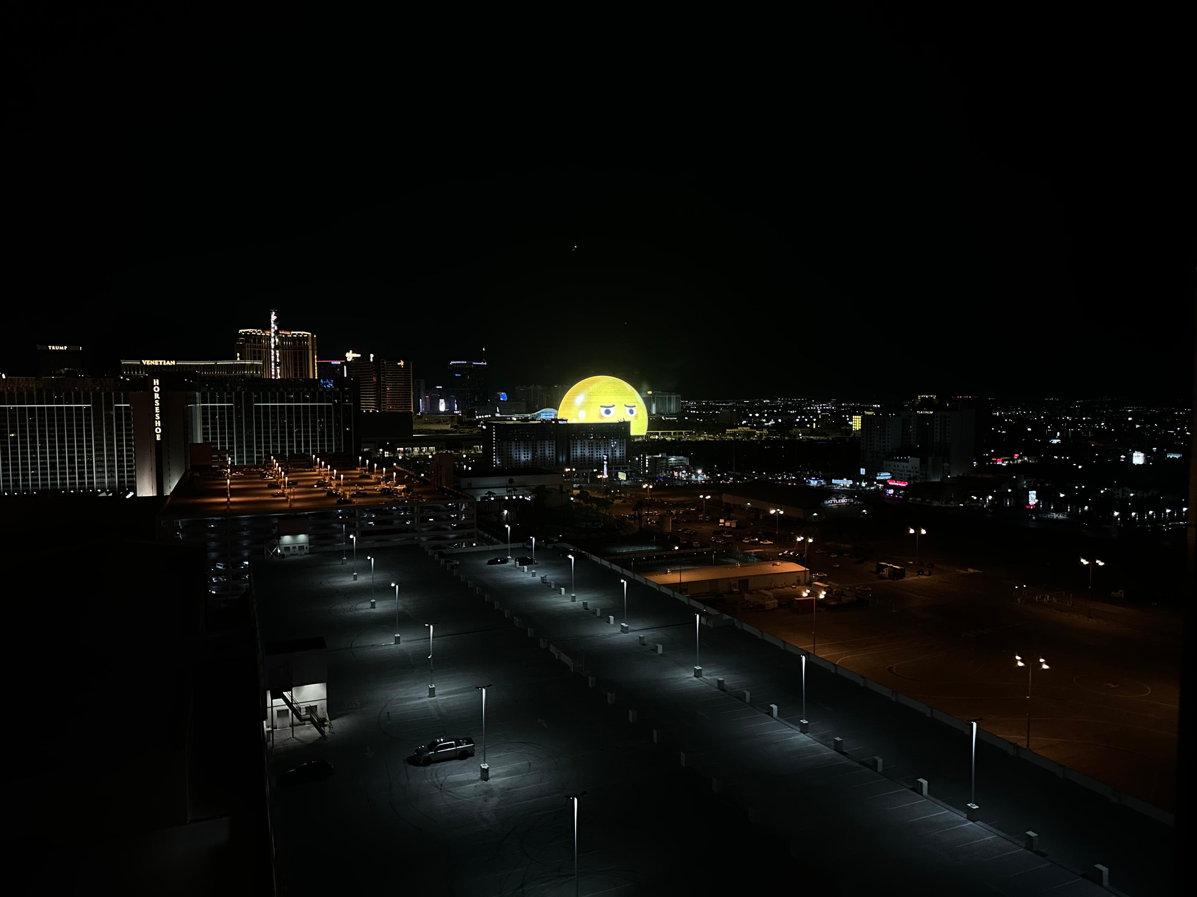 View from the room night time