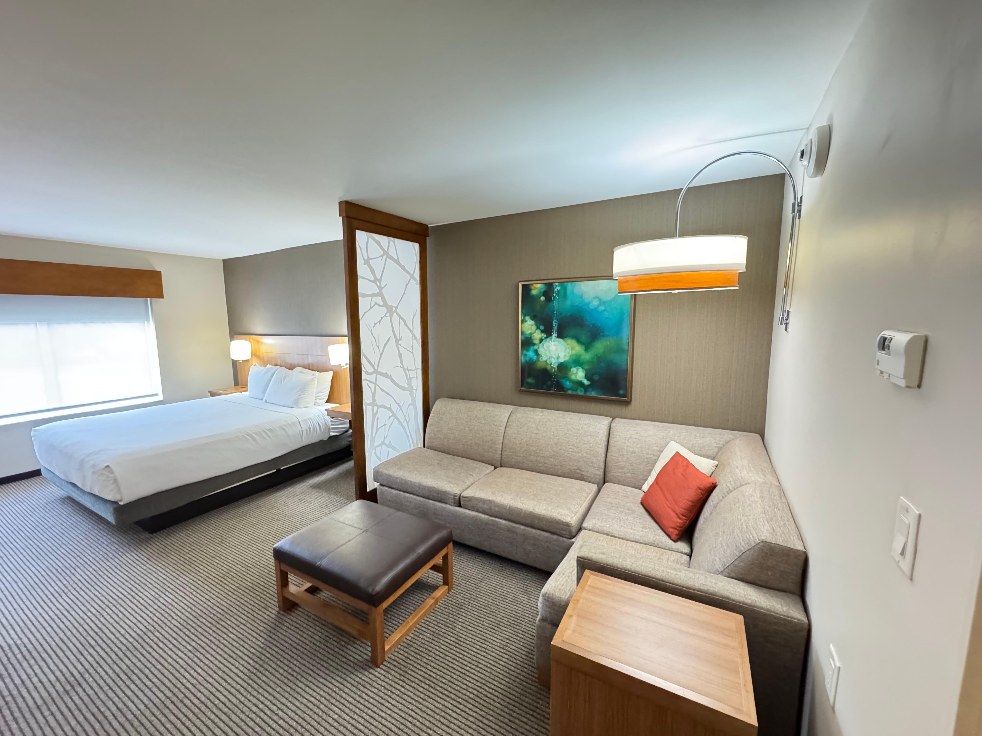 King-size bed.