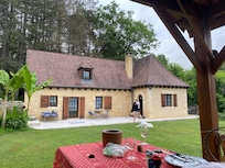 The house from the outside dining area