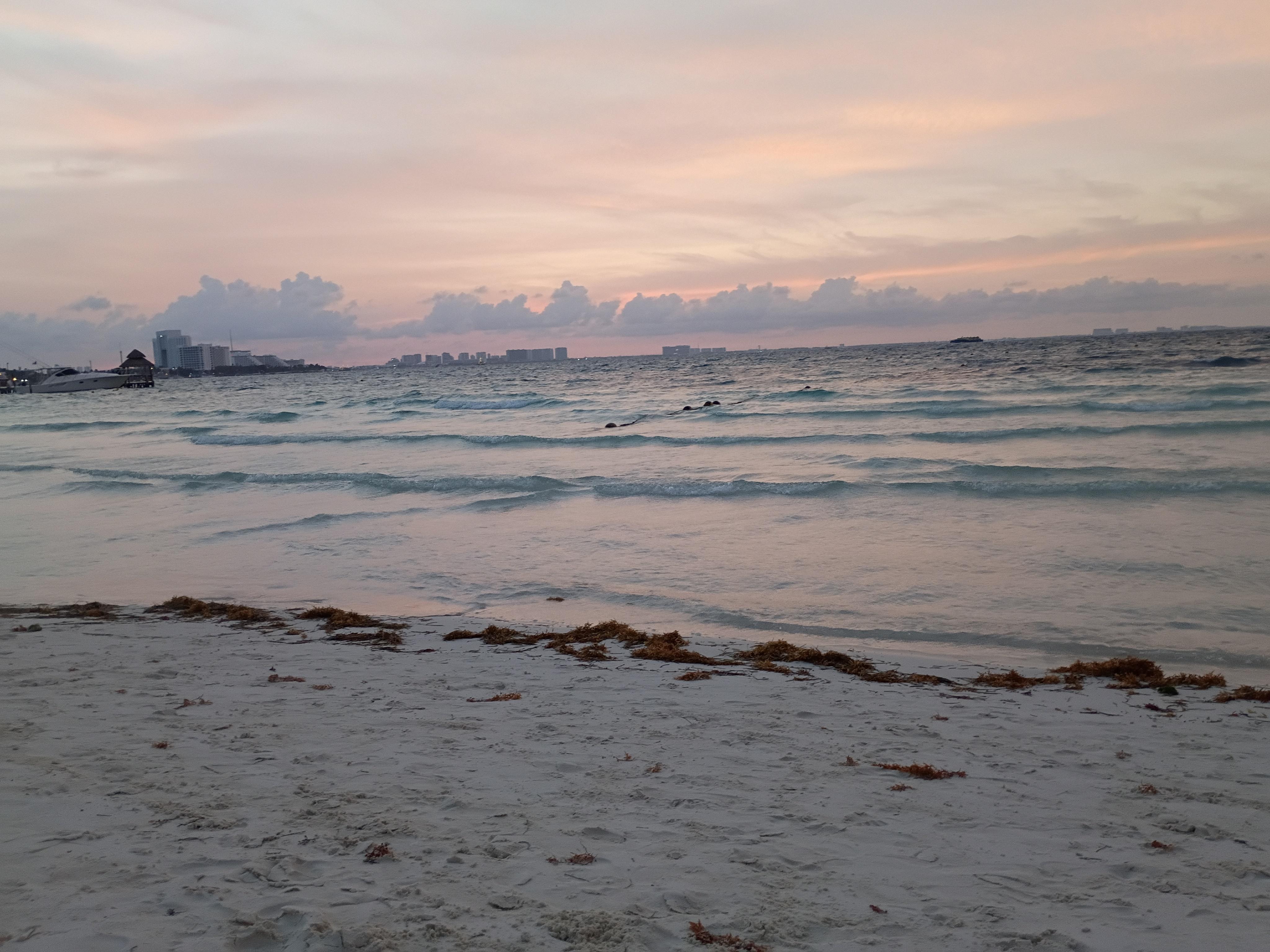 Water in front of Beachscapes with no seaweed in it. Only natural reefs. 