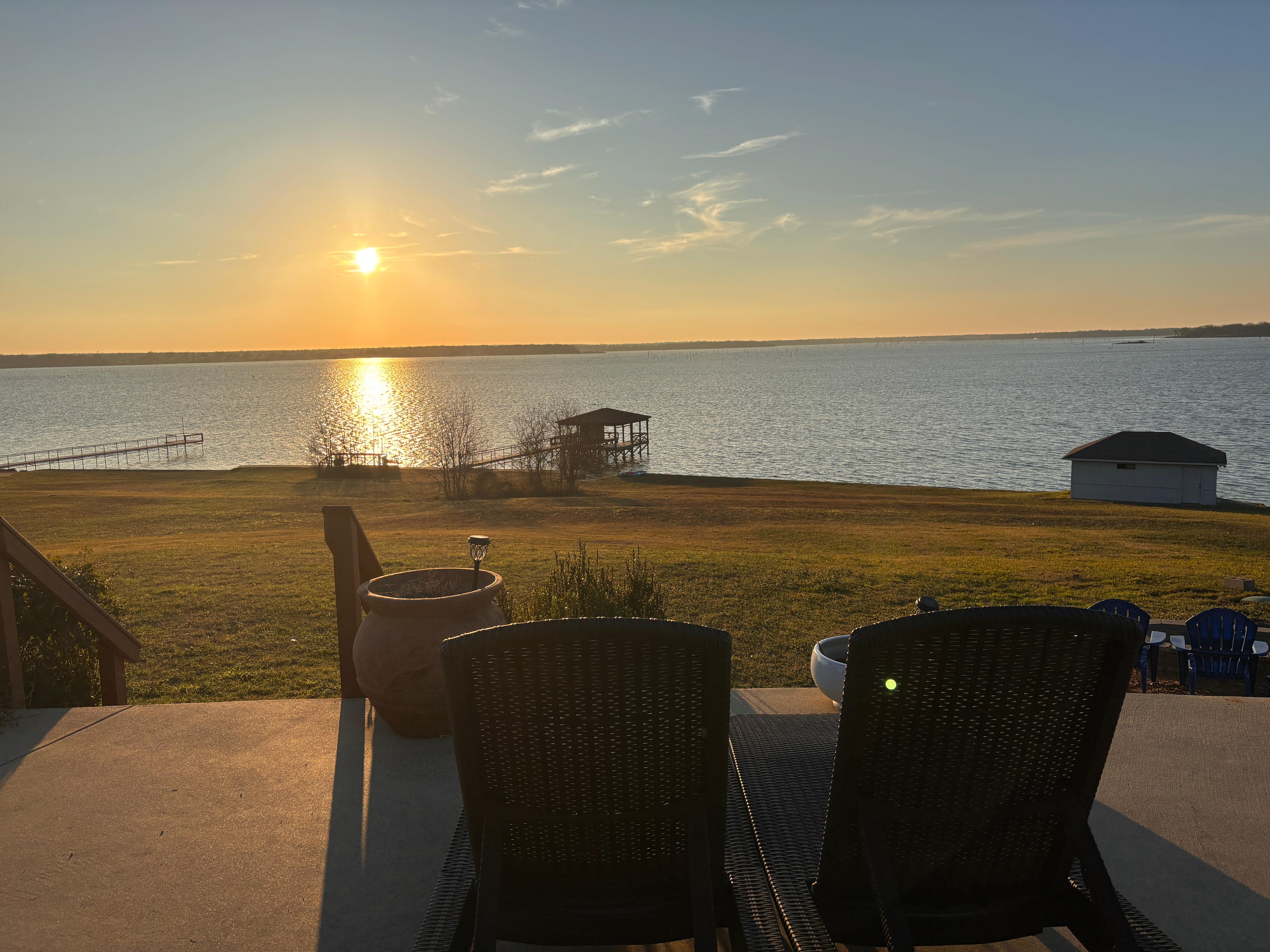 Sunset from the back porch