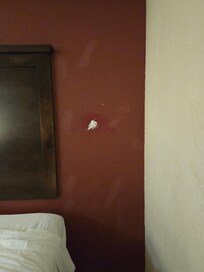 Unpainted/mismatched paint on walls