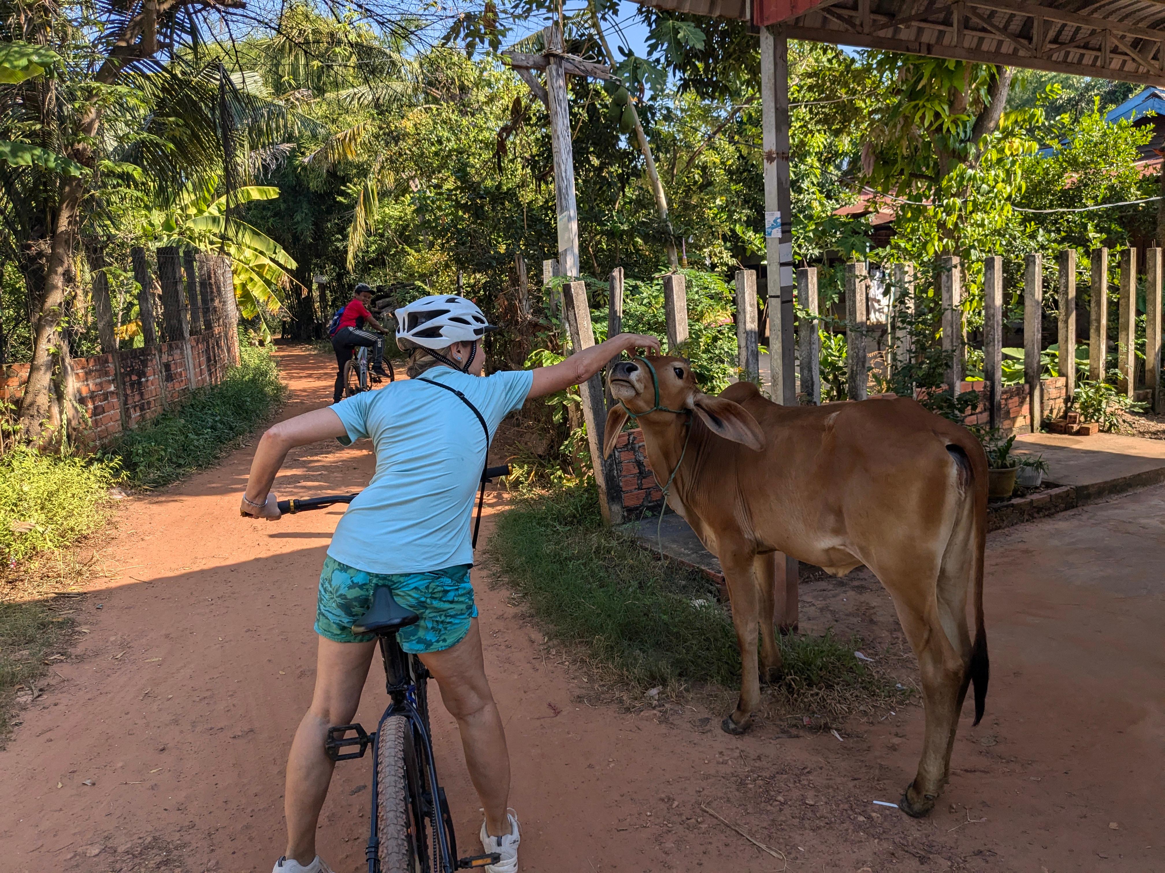 Take a left from the resort on a bike and soon you're on a rural adventure.