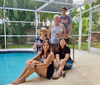 Thanksgiving Day by the pool and beach.