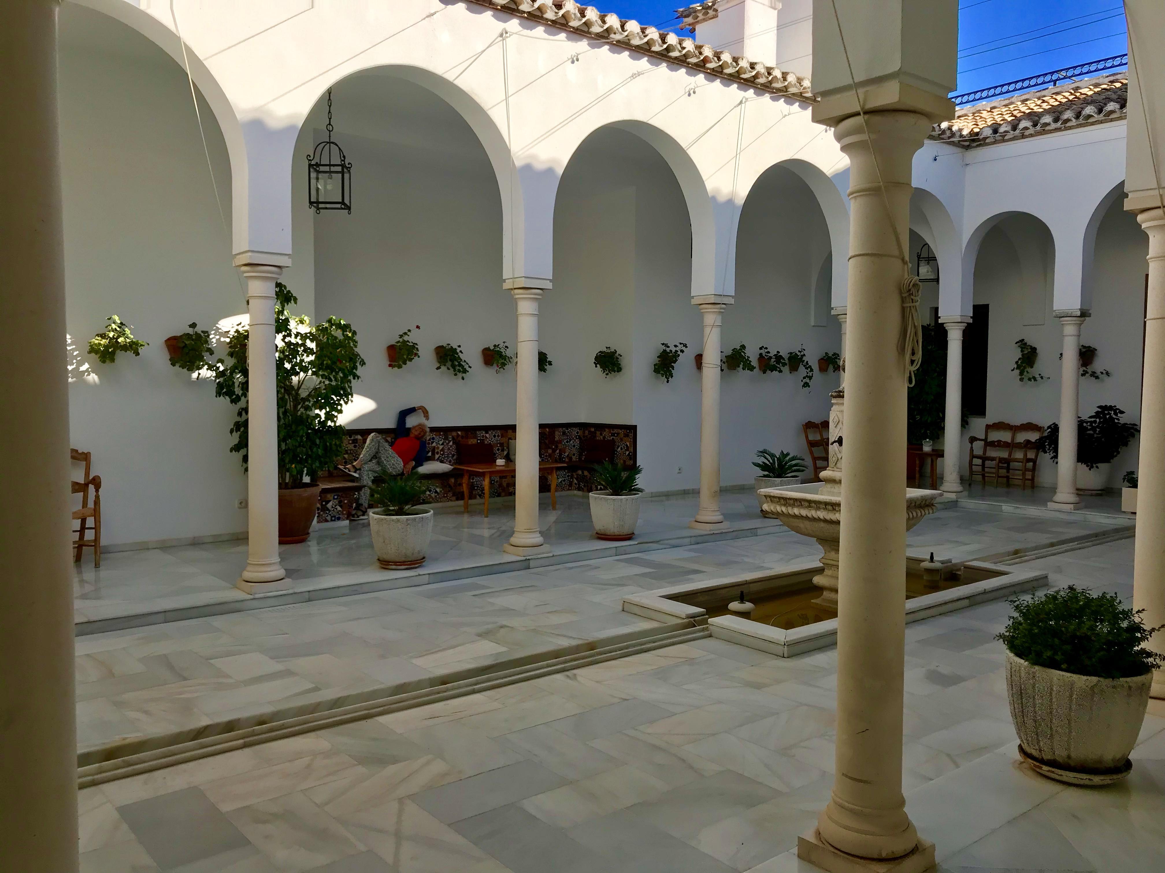 Patio de la reception 