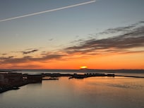 View from the room at 11 pm