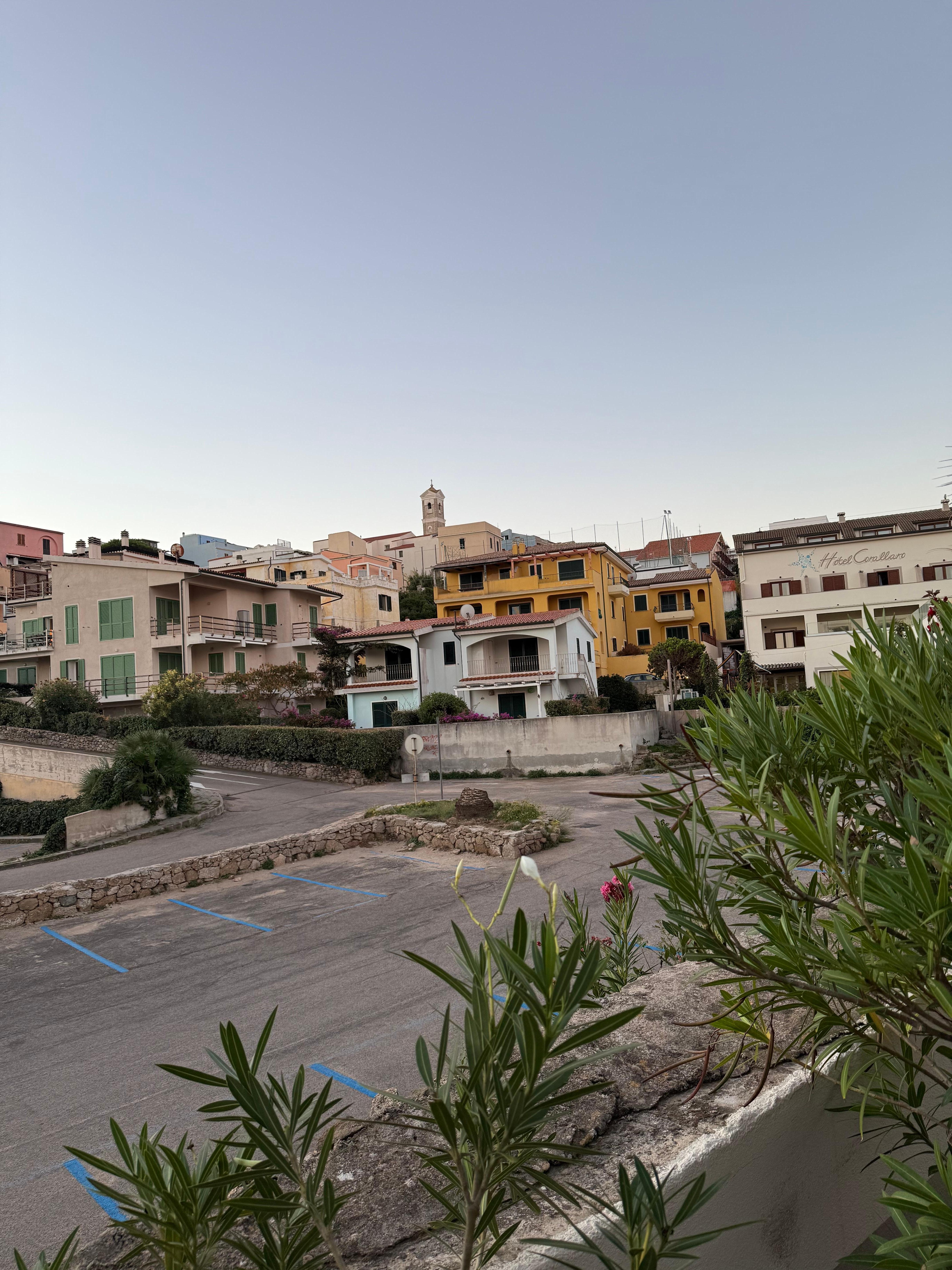 View of the town above the hotel. 
