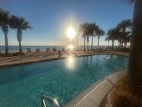 Pool to gulf view