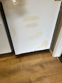 Fridge front stained & dented